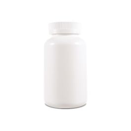 500cc Opaque White Plastic Packer Bottle (F1001H0500) with White Child-Resistant Plastic Cap