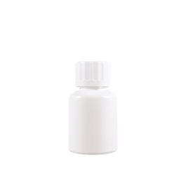 200cc Opaque White Plastic Packer Bottle (F1002H0200) with White Tamper-Evident Plastic Cap