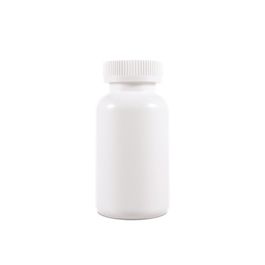 300cc Opaque White Plastic Packer Bottle (F1002H0300) with White Child-Resistant Plastic Cap
