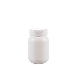 200cc Opaque White Plastic Packer Bottle (F2050H0200) with Tamper-Evident Flip Top Plastic Cap