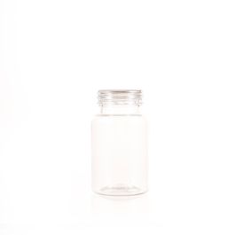 120cc Clear PET Plastic Packer Bottle (F2053P0120) with Clear Screw Plastic Cap