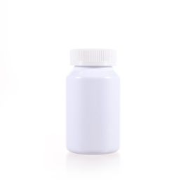 200cc White PET Plastic Packer Bottle (F2125P0200) with White Screw Plastic Cap