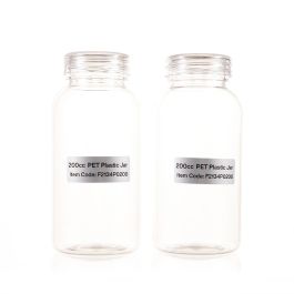 200cc Clear PET Plastic Packer Bottle (F2134P0200) with Clear Screw Cap