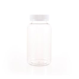 500cc Clear PET Plastic Packer Bottle (F2175P0500) with White Screw Plastic Cap