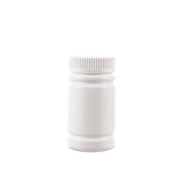 120cc Opaque White Plastic Packer Bottle (F3302H0120) with White Child-Resistant Plastic Cap