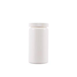 150cc Opaque White Plastic Packer Bottle (F33021H0150) with White Child Resistant Plastic Cap
