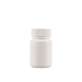 60cc Opaque White Plastic Packer Bottle (F3304H0060) with White Plastic Cap