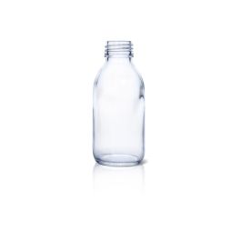 125ml Clear Glass Bottle for Syrup DIN PP 28mm