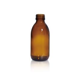 180ml Amber Glass Bottle for Syrup DIN PP 28mm