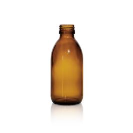 200ml Amber Glass Bottle for Syrup DIN PP 28mm