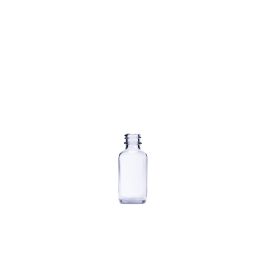 1 oz (30 mL) USP Type III Clear Boston Round Glass Bottle with GPI 20-400 Neck Finish