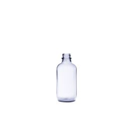 4 oz (120 mL) USP Type III Clear Boston Round Glass Bottle with GPI 22-400 Neck Finish
