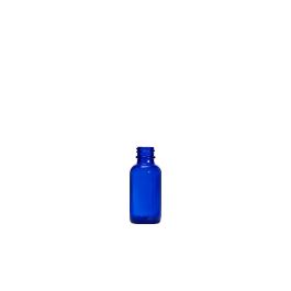 1 oz (30 mL) USP Type III Cobalt Blue Boston Round Glass Bottle with GPI 20-400 Neck Finish