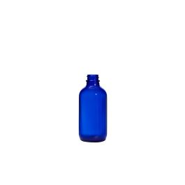 4 oz (120 mL) USP Type III Cobalt Blue Boston Round Glass Bottle with GPI 22-400 Neck Finish