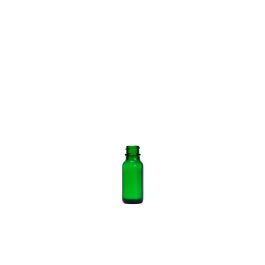 0.5 oz (15 mL) USP Type III Green Boston Round Glass Bottle with GPI 18-400 Neck Finish