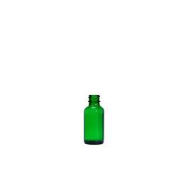 1 oz (30 mL) USP Type III Green Boston Round Glass Bottle with GPI 20-400 Neck Finish