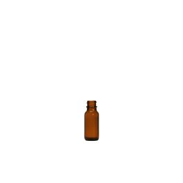 0.5 oz (15 mL) USP Type III Amber Boston Round Glass Bottle with GPI 18-400 Neck Finish