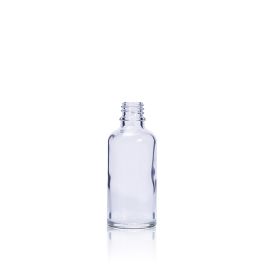 50ml Clear Glass Dropper Bottle DIN 18mm