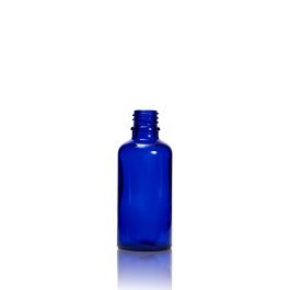 50ml Cobalt Blue Glass Dropper Bottle DIN 18mm