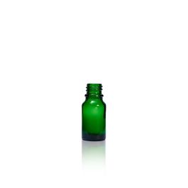 10ml Green Glass Dropper Bottle DIN 18mm