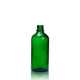 100ml Green Glass Dropper Bottle DIN 18mm