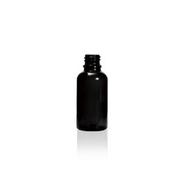 30ml Black Glass Dropper Bottle DIN 18mm
