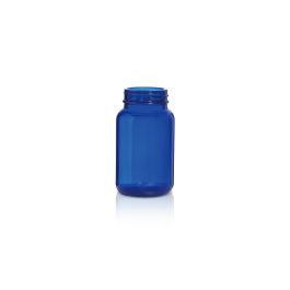 150 mL USP Type III Cobalt Blue Glass Packer Bottle with GPI 45-400 Neck Finish