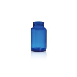 200 mL USP Type III Cobalt Blue Glass Packer Bottle with GPI 45-400 Neck Finish