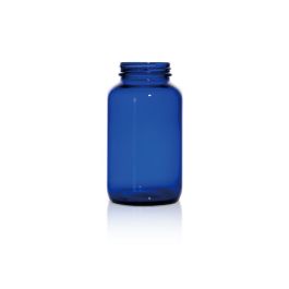 400 mL USP Type III Cobalt Blue Glass Packer Bottle with GPI 53-400 Neck Finish