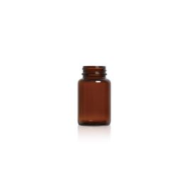 100 mL USP Type III Amber Glass Packer Bottle with GPI 38-400 Neck Finish