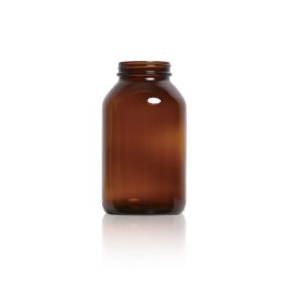500 mL USP Type III Amber Glass Packer Bottle with GPI 53-400 Neck Finish