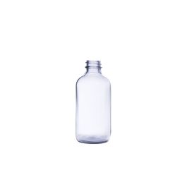 8 oz (230 mL) USP Type III Clear Boston Round Glass Bottle with GPI 28-400 Neck Finish