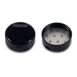 GPI 45/400 Black Flip-Top Plastic Cap (F1C45F01CLA04A)