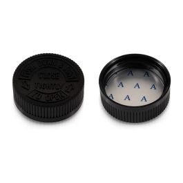 GPI 45/400 Black Child-Resistant Plastic Cap (F1C45Y01CHE01A)