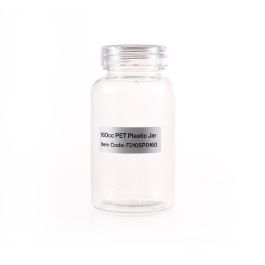 160cc Clear PET Plastic Packer Bottle (F2105P0160) with Clear Screw Cap