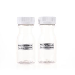 160cc Clear PET Plastic Packer Bottle (F3001P0160) with White Child-Resistant Plastic Cap