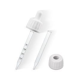 DIN PP 28 (28/410) Tamper Evident Dropper with Graduated Glass Pipette (PP28TE01)